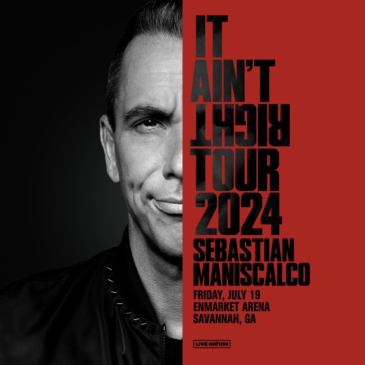 Sebastian Maniscalco It Ain't Right Tour Enmarket Arena