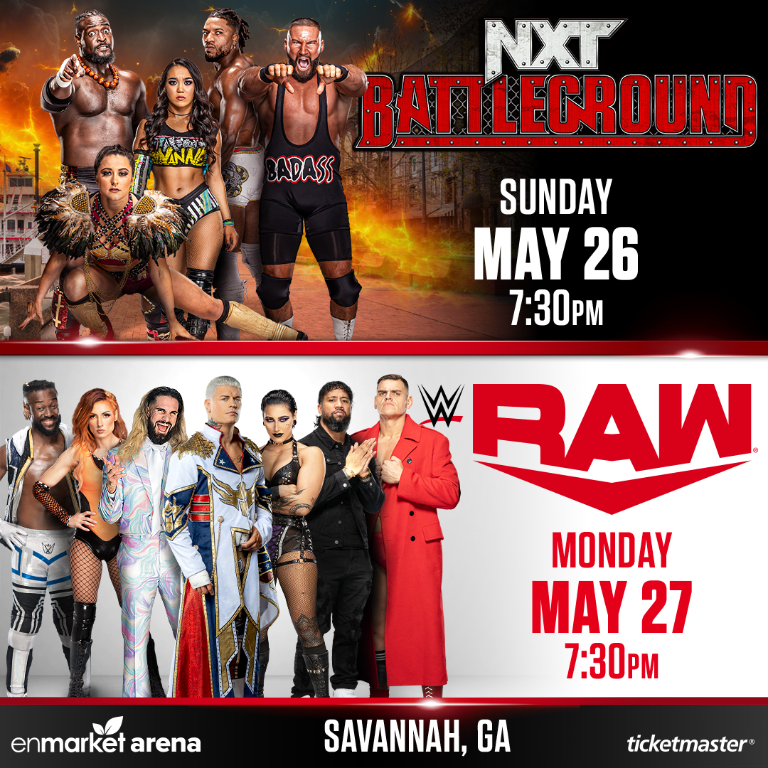 WWE Battleground & Monday Night RAW Enmarket Arena